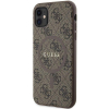 GUESS futerał do IPHONE 11 kompatybliny z MagSafe GUHMN61G4GFRW (4G Ring classic logo) brązowy-384979