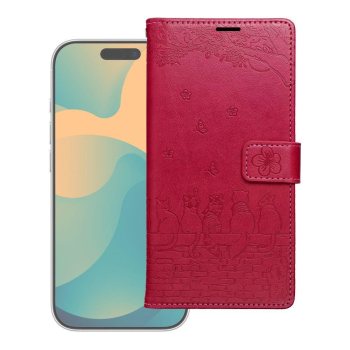Etui z klapką na Redmi NOTE 15 PRO PLUS 5G Mezzo Book koty czerwone