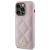 GUESS futerał do IPHONE 15 Pro GUHCP15LPSQSQSP (Quilted Metal Logo) różowy-385186