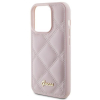 GUESS futerał do IPHONE 15 Pro GUHCP15LPSQSQSP (Quilted Metal Logo) różowy-385190