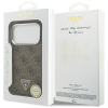 GUESS futerał do IPHONE 17 Pro kompatybilny z MagSafe GUHMP17LP4TSRCMW (PU 4G W/Triangle Logo SL) brązowy-386227