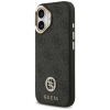 GUESS futerał do IPHONE 17 kompatybilny z MagSafe GUHMP17SP4G4DCSK (PU W/ Strass Logo & Big Strap Metal Buttons) czarny