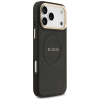 GUESS futerał do IPHONE 17 Pro Max kompatybilny z MagSafe GUHMP17XPSAMSECK (PU W/ Peony Hot Stamp) czarny-386630