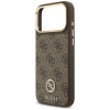 GUESS futerał do IPHONE 17 Pro Max kompatybilny z MagSafe GUHMP17XP4GRMDEW (PU W/ 4G Strass Logo) brązowy-386790