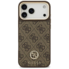 GUESS futerał do IPHONE 17 Pro Max kompatybilny z MagSafe GUHMP17XP4GRMDEW (PU W/ 4G Strass Logo) brązowy-386793