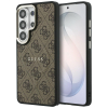 GUESS futerał do SAMSUNG S26 Ultra GUHMS26LP4MSEGCW (4G Embossed Ring MagSafe) brązowy