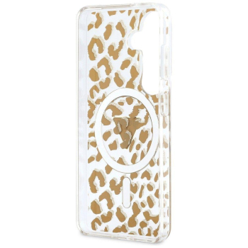 GUESS futerał do SAMSUNG S26 GUHMS26SHLEGTGLW (Magnetic IML Leopard Print Triangle) brązowy-387512