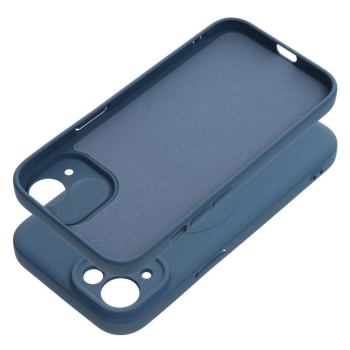 Etui na iPhone 15 Silicone Mag Cover zgodne z MagSafe (camera protection) niebieskie-392477