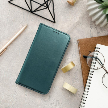 Etui z klapką na Samsung S26 Smart Magneto ciemnozielone-397448