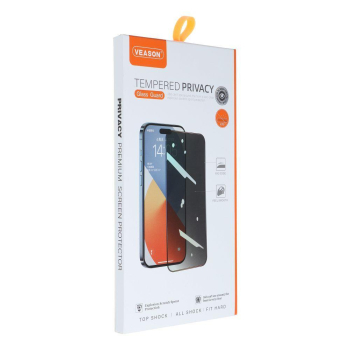 Szkło Hartowane 6D Pro Veason Privacy Glass - do Iphone X / XS / 11 Pro czarny-404331