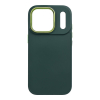 Etui na iPhone 17 Pro / 18 Pro (low camera edge) Frame zielone-406834