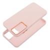 Etui na Samsung A57 5G Frame pudrowy róż
