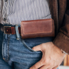 Etui na telefon skórzane na pasek poziome do iPhone 12 MINI / 13 MINI / Samsung A40 / S8 / Xiaomi 12 / Redmi 5A Royal C