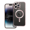 Etui na iPhone 14 PRO MAX Electro Mag Cover zgodne z MagSafe złoto różowe