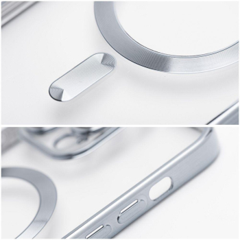 Etui na Samsung S24 ULTRA Electro Mag Cover zgodne z MagSafe srebrne-409388