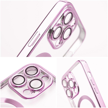 Etui na iPhone 17 AIR Electro Mag Cover zgodne z MagSafe złoto różowe-410107