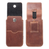 Etui wsuwane na telefon skórzane wsuwka z klapką do iPhone 11 / 12 / 13 / Samsung S7 EDGE Royal Crazy Horse rozmiar XL
