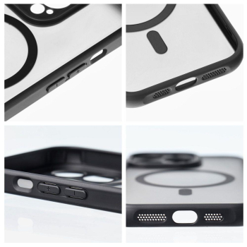 Etui na iPhone 14 Full Matte Mag Cover zgodne z MagSafe czarne-416491