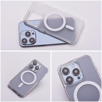 Etui na Samsung S24 PLUS Frost Mag Cover zgodne z MagSafe transparentne zmrożony-420090