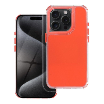 Etui na iPhone 15 Matrix pomarańczowe