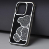Etui na iPhone 14 Teddy Bear srebrne-423827