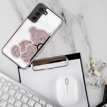 Etui na Samsung A13 4G Teddy Bear różowe-424287