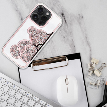 Etui na iPhone 13 MIN Teddy Bear różowe-424342