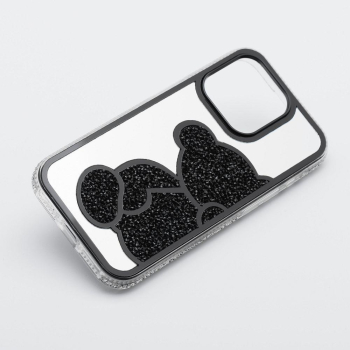 Etui na iPhone 17 Pro / 18 Pro (low camera edge) Teddy Bear czarne-424757