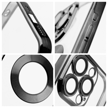 Etui na iPhone 17 Pro Max / 18 Pro Max (low camera edge) Glam czarne-425429