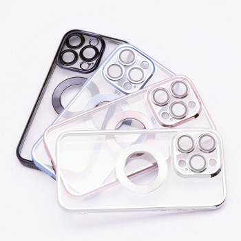 Etui na iPhone 17 Pro / 18 Pro (low camera edge) Glam czarne-425455