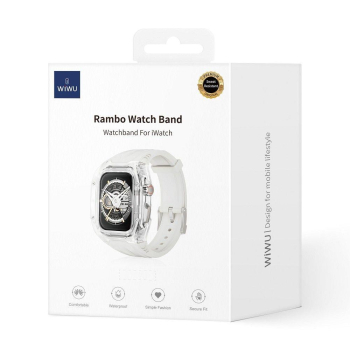 WiWU - Pasek do smartwatcha Wi-WB013 Rambo Watch Band 42/44/45mm - biały-425893