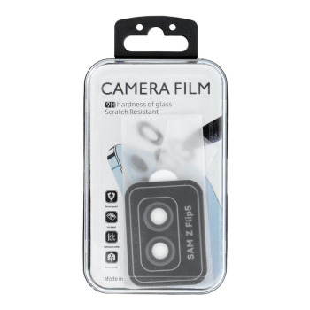 Osłona aparatu PROTECTOR 9H + aplikator do SAMSUNG FLIP 5 czarna-425909