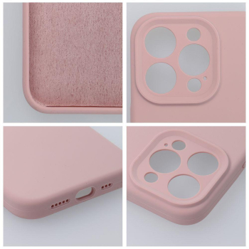 Etui na iPhone 16 PLUS Silicone 2mm (camera protection) pudrowy róż-426260