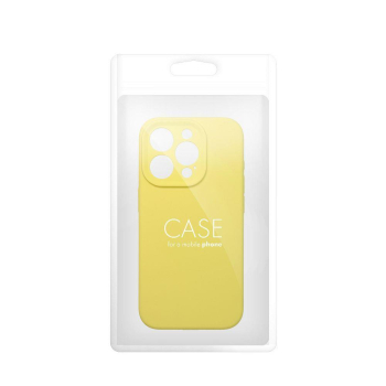 Etui na iPhone 16 PLUS Silicone 2mm (camera protection) zółte-426329