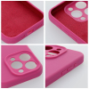 Etui na iPhone 17 Silicone 2mm (camera protection) różowe-427127