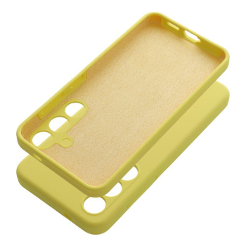 Etui na Samsung A27 5G Silicone 2mm (camera protection) żółte-427962
