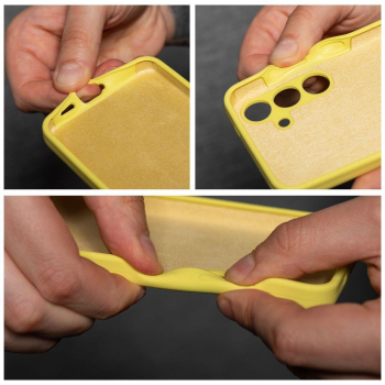 Etui na Xiaomi Redmi 15C (173,16 x 81,07 x 8,2) Silicone 2mm (camera protection) zółte-428032