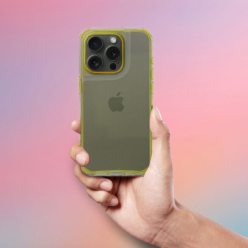 Etui na iPhone 17 Pro Max / 18 Pro Max (low camera edge) Matrix Clear żółte-430755