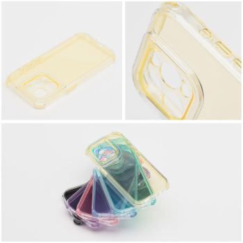 Etui na iPhone 17 Pro Max / 18 Pro Max (low camera edge) Matrix Clear żółte-430757