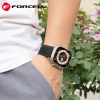 Pasek do Apple Watch Forcell F-Design FA20 dziurki skóra ekologiczna 42 / 44 / 45 / 49 mm czarny-435719
