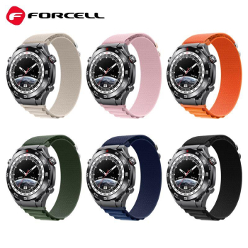 Pasek do Samsung Galaxy Watch Forcell F-Design FS05 sprzączka włókno poliestrowe 20 mm granatowy-435105