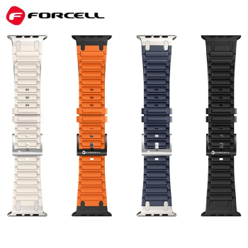 Pasek do Apple Watch Forcell F-Design FA06 dziurki silikon 38 / 40 / 41 mm czarny-435597