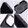 Etui na iPhone 17 Pro / 18 Pro (low camera edge) Carbon Elite Mag Cover zgodne z MagSafe czarne-437045