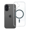Etui na iPhone 17 Drop Glue Colorful Ring Mag Cover zgodne z MagSafe szare