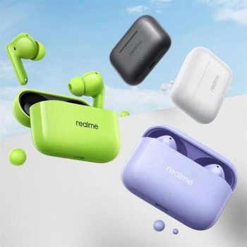 Słuchawki bezprzewodowe douszne Realme Buds T200 zielone-450339