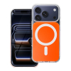 Etui na iPhone 17 Pro / 18 Pro (low camera edge) Clear Fusion Mag Cover zgodne z MagSafe hermes orange