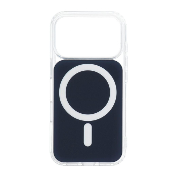 Etui na iPhone 16 Clear Fusion Mag Cover zgodne z MagSafe granatowe