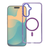 Etui na Samsung S26 Frame Clear Hybrid Mag Cover zgodny z MagSafe fioletowe