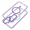 Etui na Samsung S26 Frame Clear Hybrid Mag Cover zgodny z MagSafe fioletowe-452698