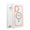 Etui na Samsung S26 Frame Clear Hybrid Mag Cover zgodny z MagSafe pomarańczowe-452768
